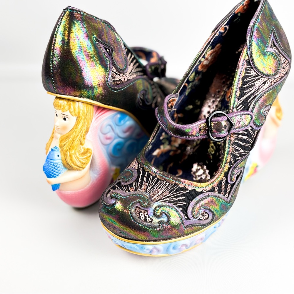 Irregular Choice Aquata Mermaid Heels | Sculpted Heel | Size 39 (US 8) - Picture 3 of 9